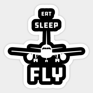 Pilot - Eat Sleep Fly Sticker